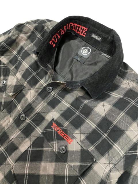 Other Designers Volcom X Toy Machine Plaid Quilted Button Down