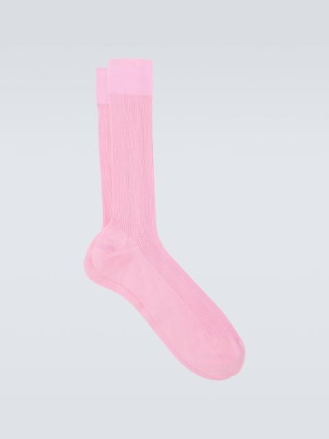 TOM FORD Ribbed-knit cotton socks