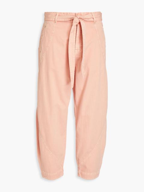Zimmermann Cropped high-rise tapered jeans