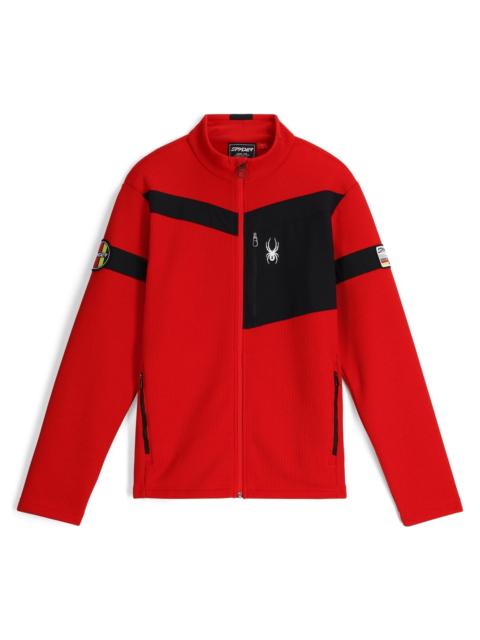 SPYDER Mens Wengen Bandit Full Zip Jacket - Spyder Red