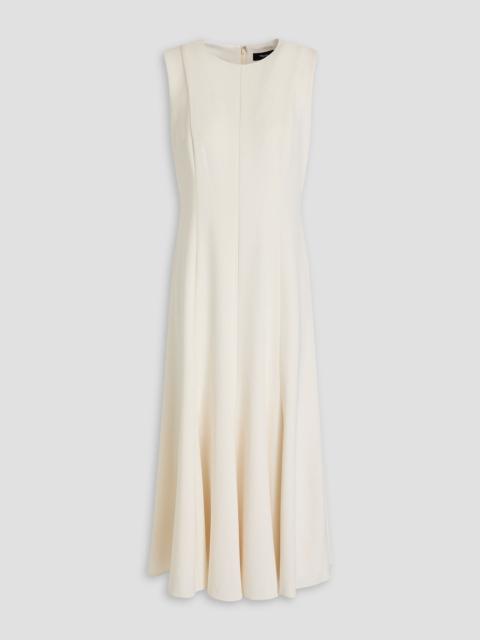 Theory Fluted crepe midi dress