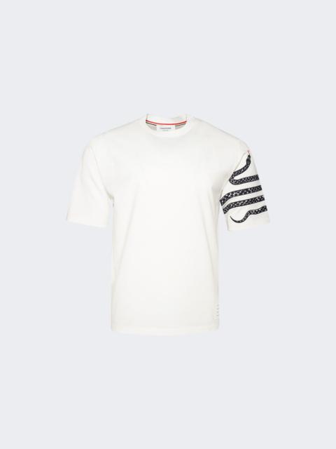 Thom Browne Snake Embroidered Tee White