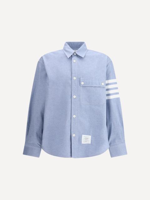 Thom Browne Flannel 4-Bar Shirt