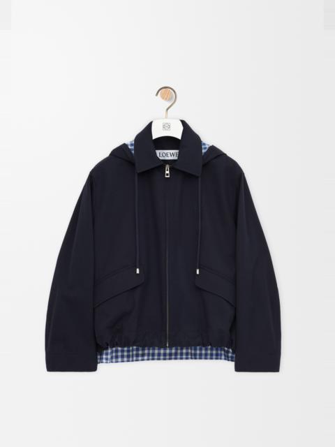 Loewe Hooded parka in cotton and silk