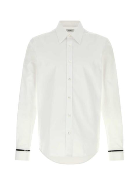 Alexander McQueen Alexander Mcqueen Men White Poplin Shirt