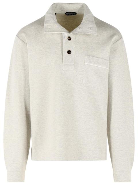 TOM FORD Tom Ford Ivory Cotton Blend Sweater Men