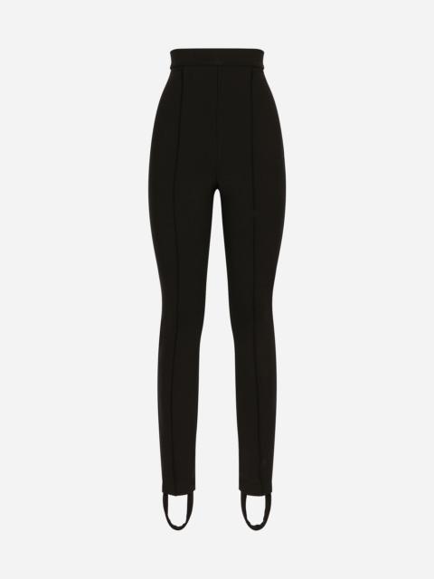 Dolce & Gabbana Jersey Milano rib leggings with stirrups