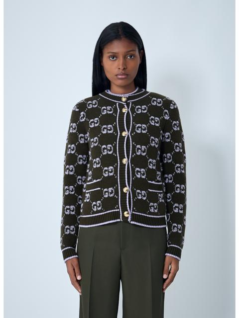 GUCCI Gucci Women Gg Jacquard Wool Bouclé Cardigan