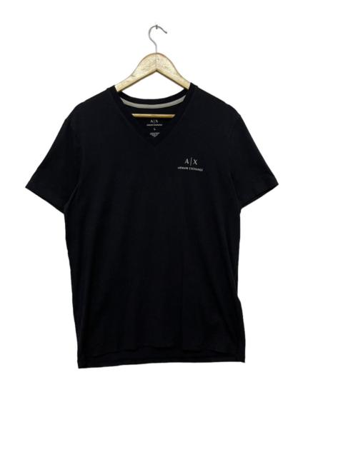Designer - Armani Exchange V-neck T-shirt Black