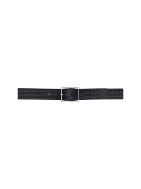 Bottega Veneta Black Intrecciato Piccolo Belt