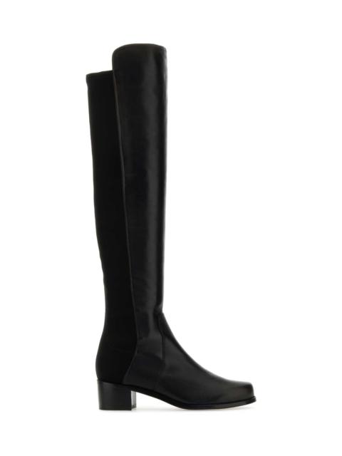 Black Fabric And Nappa Reserve Boots