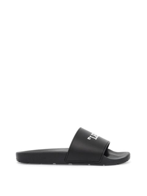 Off-White Rubber Slides For Left And Right Women