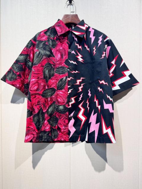 Prada PRADA DOUBLE MATCH Shirt UCS319 cotton Black Red