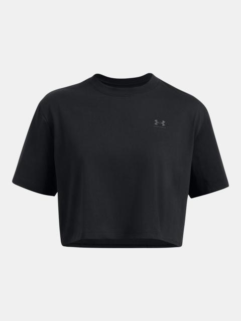 Under Armour Women's UA Boxy Crop Simple Short Sleeve