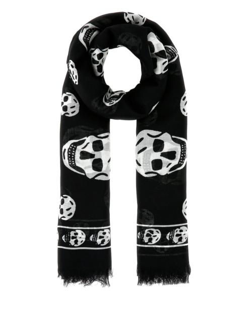 Alexander McQueen Printed chiffon foulard