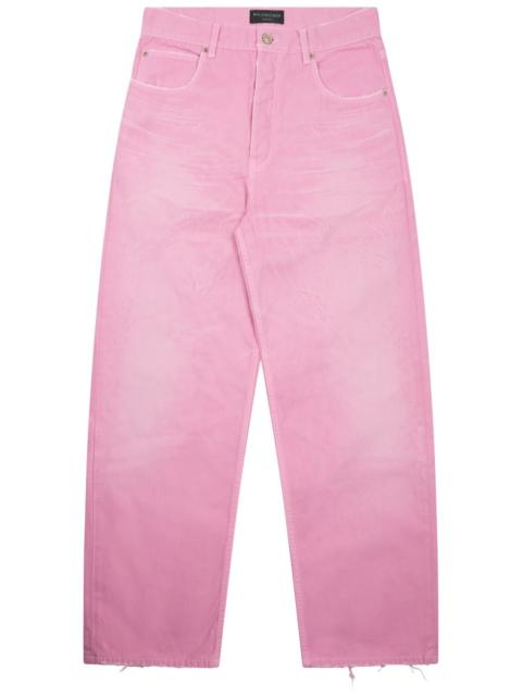 BALENCIAGA LOOSE FIT COTTON DENIM PANTS