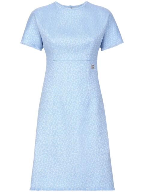 Dolce & Gabbana Dolce & Gabbana Women Rachel Tweed Dress With Dg Logo