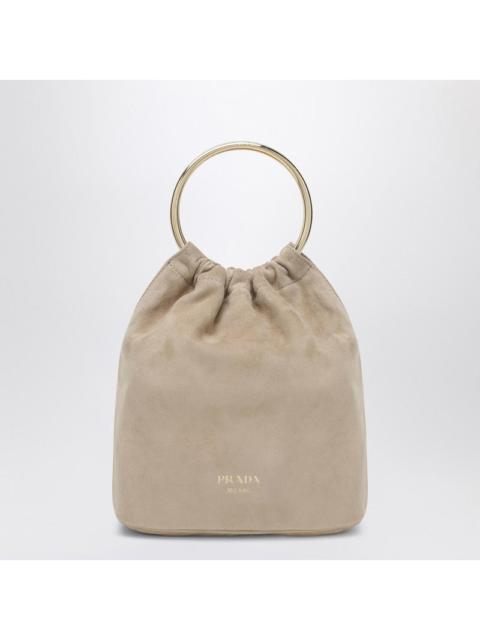 Prada Prada Mini Bucket Bag In Desert Suede Women
