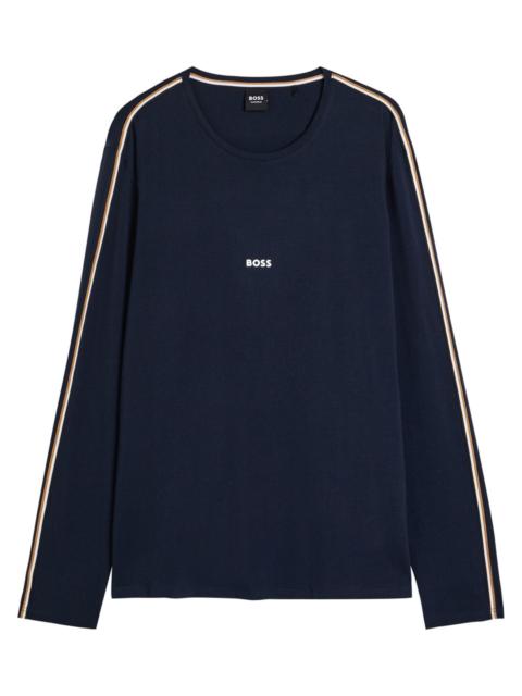 BOSS Boss Unique Logo Stretch-cotton T-shirt