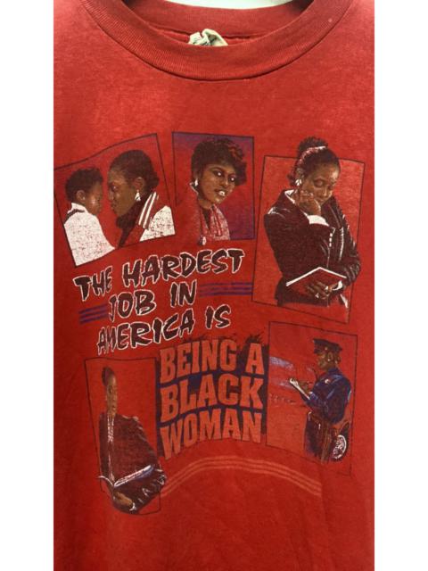 Other Designers Vintage Being A Black Woman Tshirt The Hardest Job In America