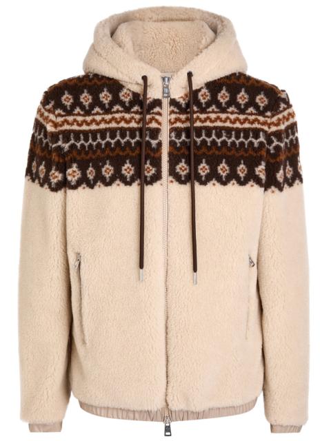 Moncler Moncler Felpa Aperta Hooded Teddy Fleece Jacket