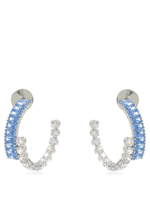 Other Designers Swarovski Matrix Rhodium Plated Hoop Earrings