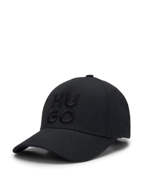 HUGO COTTON-TWILL CAP WITH EMBROIDERED LOGO