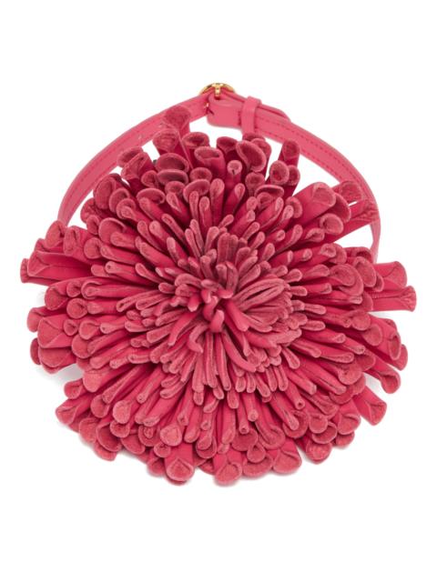 Alaïa Pink Leather Flower Choker