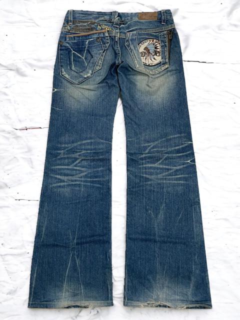 Hysteric Glamour Red Pepper Japanese Whisker Mud Wash Brian Jersey Flare
