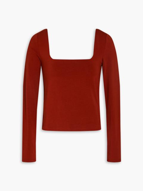 Other Designers Stretch-Pima cotton-jersey top