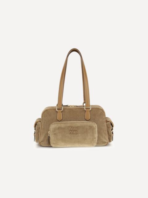 Miu Miu Corduroy Shoulder Bag