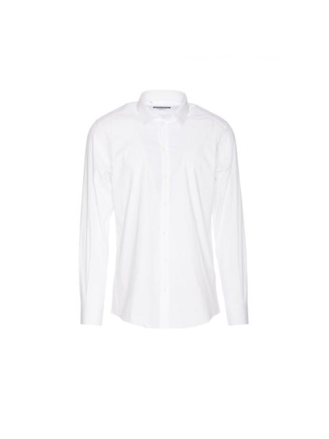 Dolce & Gabbana Dolce&Gabbana Men Gold Popeline Stretch Shirt