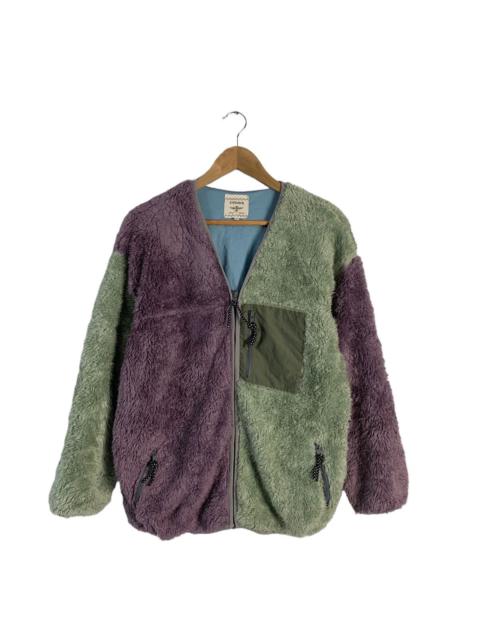 Japanese Brand - Titicaca Fleece Color Block Jacket