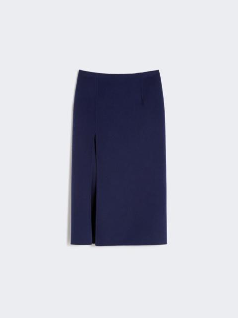 Sportmax Long double-faced wool skirt - ultramarine
