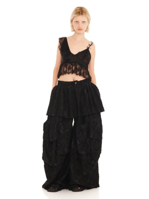 Collina Strada BLACK JACQUARD HAZEL CARGO PANT