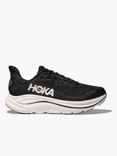 HOKA Men's Clifton 10 Shoes in Black/White