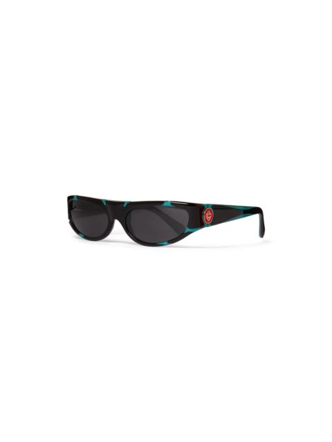 CASABLANCA Black & Mint Sport Sunglasses | Casablanca Paris