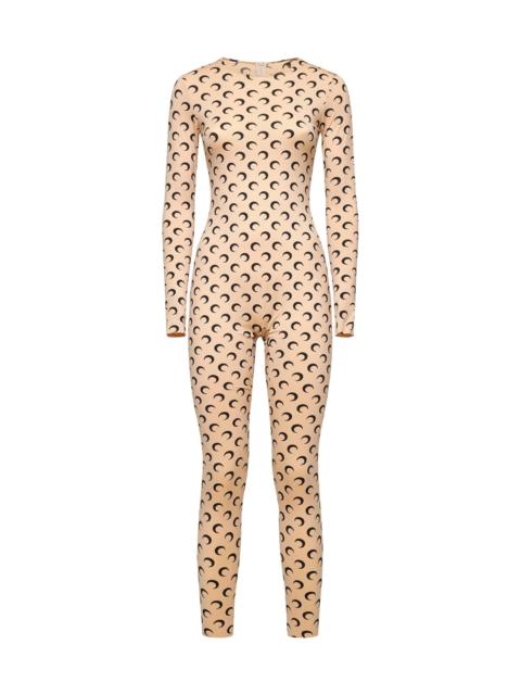 Marine Serre Marine Serre Women Beige 'Monogram' Tracksuit