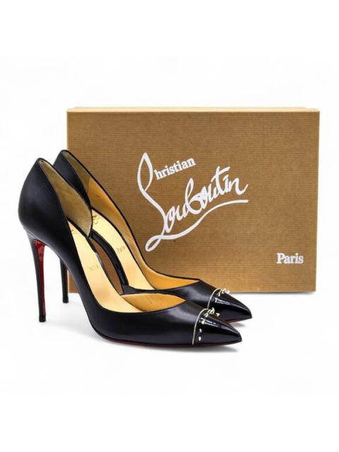 Christian Louboutin Culturella Leather D’Orsay Spike Pumps Black EU 39 US 8.5
