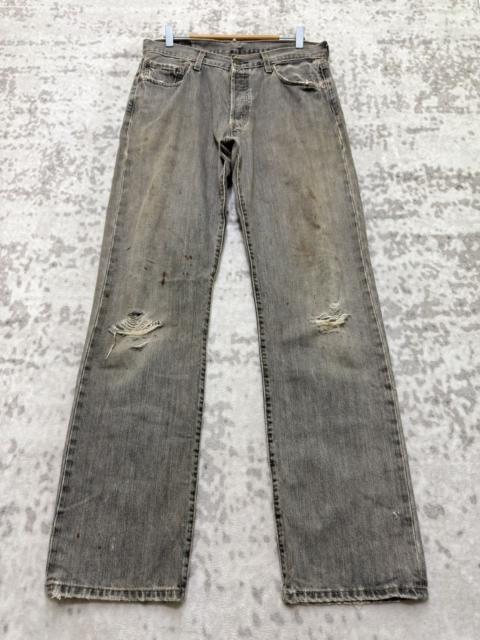Levi's Vintage Levi's 501 Distressed Thrashed Mud Wash Denim Jeans