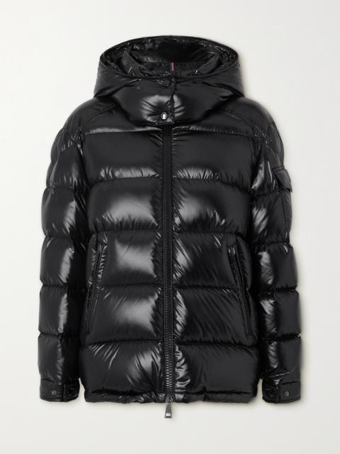 Moncler Maire Hooded Quilted Glossed-shell Down Jacket