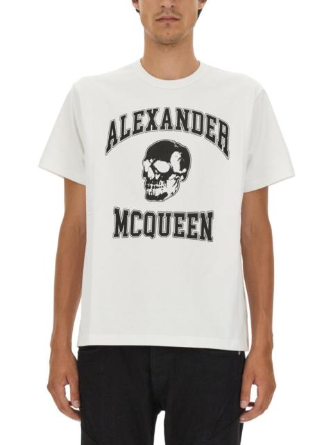 Alexander McQueen Alexander Mcqueen Men Skull Logo T-Shirt