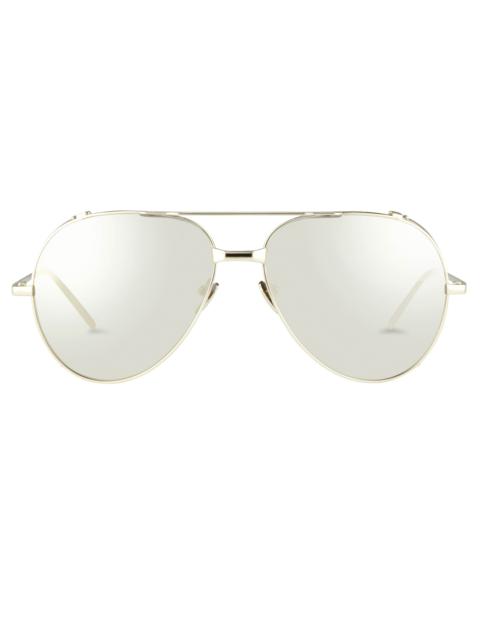 LINDA FARROW LINDA FARROW 426 C2 AVIATOR SUNGLASSES