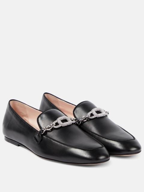 Roger Vivier Embellished leather loafers