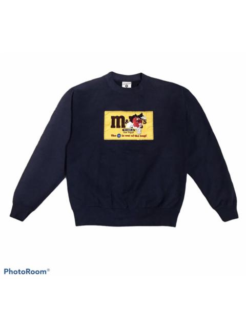 Vintage M&M Chocolate Sweatshirt Embroidered Big Logo