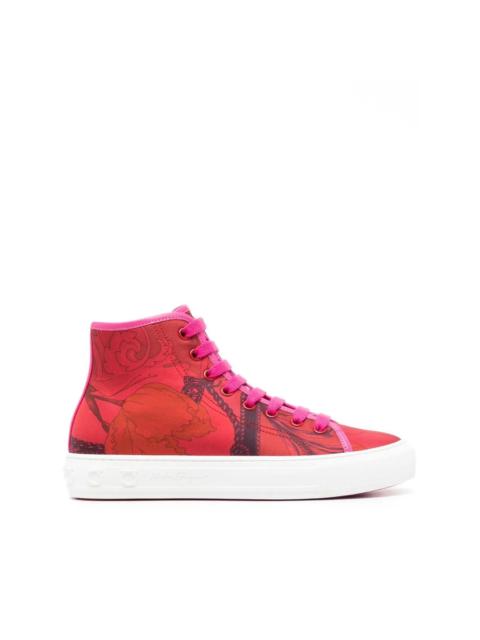 FERRAGAMO Ferragamo Ladies Nail Polish Red Sneakers
