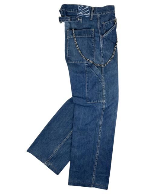 Hysteric Glamour Hysteric Glamour Carpenter Baggy Denim Pants, Cinch Back