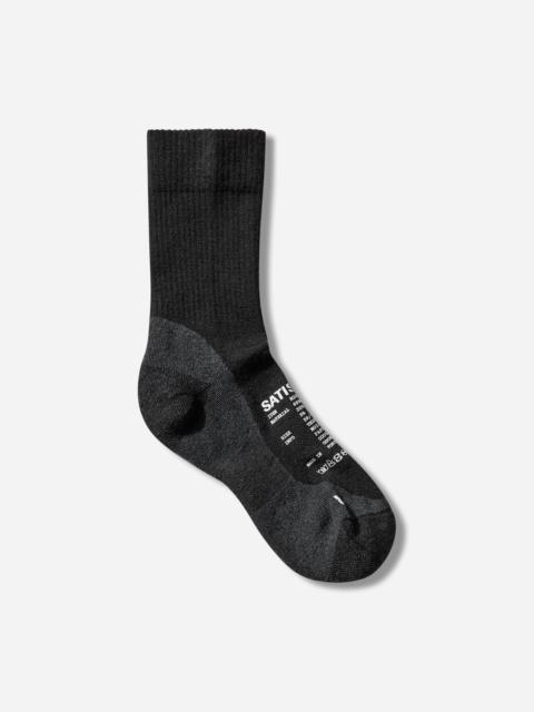 SATISFY Merino Nylon Tube Socks Black