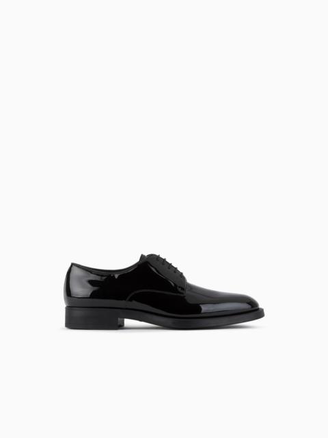 GIORGIO ARMANI Patent-leather Derby shoes