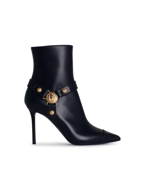 Balmain Balmain 'EVA' Black Leather Ankle Boots